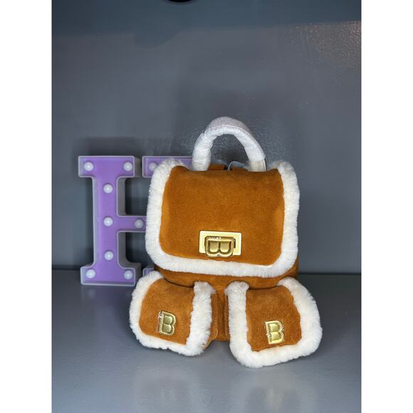 Brandon Blackwood Avi Backpack in Tan and Cream - Picture 9 of 12